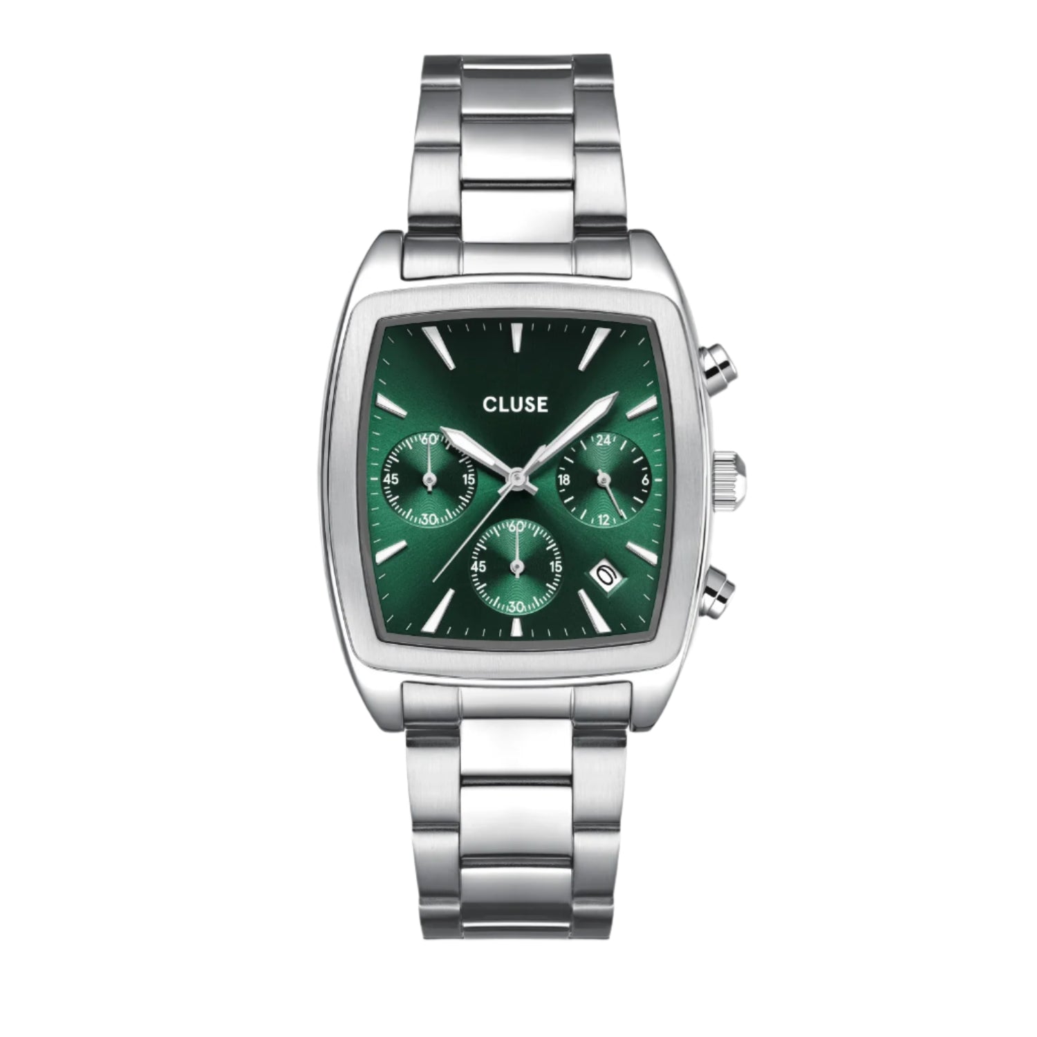 Quartaut Watch Steel, Green, Silver