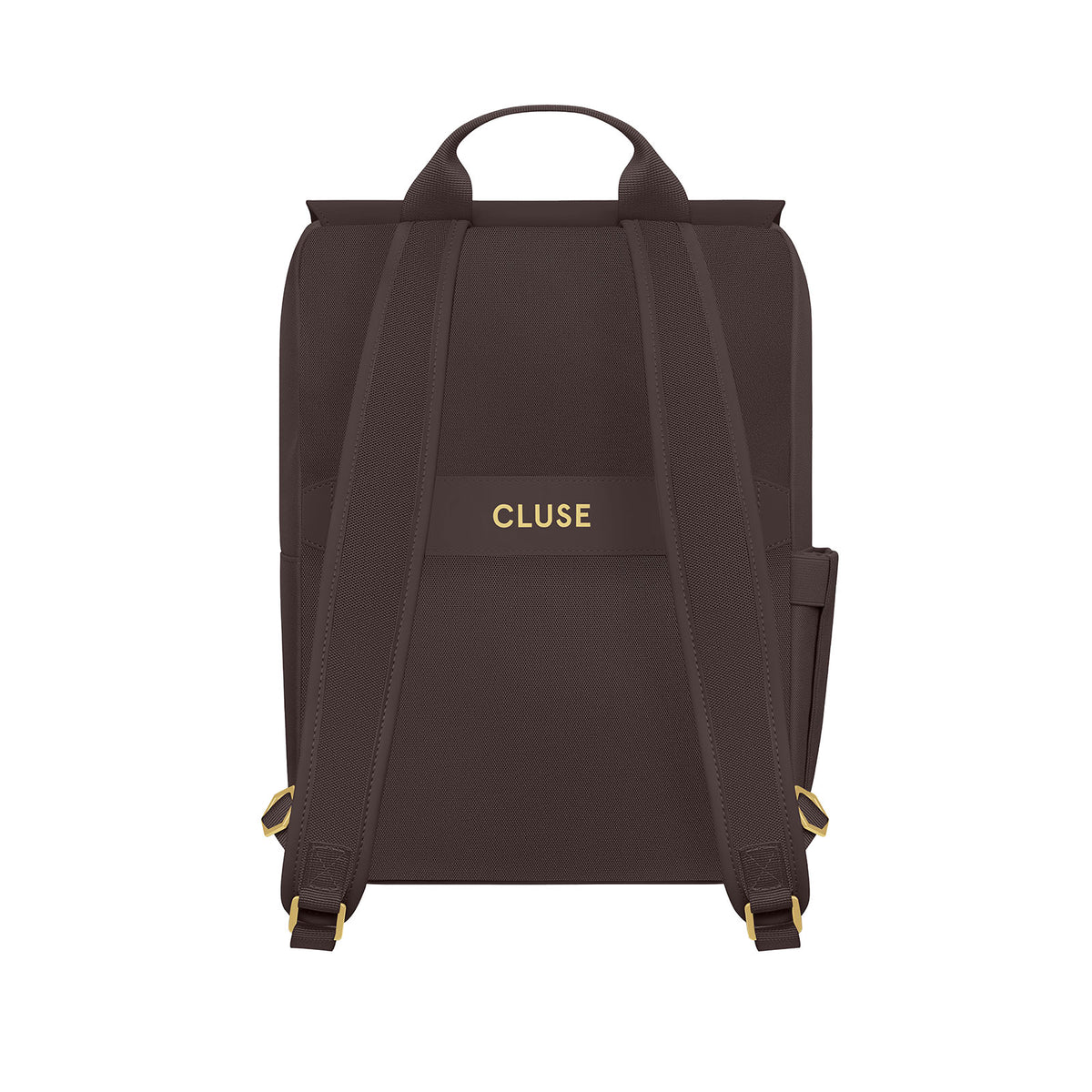 Nuitée Backpack - Dark Brown, Gold Colour