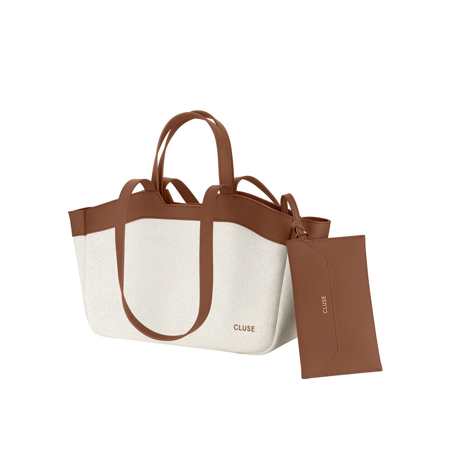 Cluse Tote Bag Petite, Beige, Brown Colour