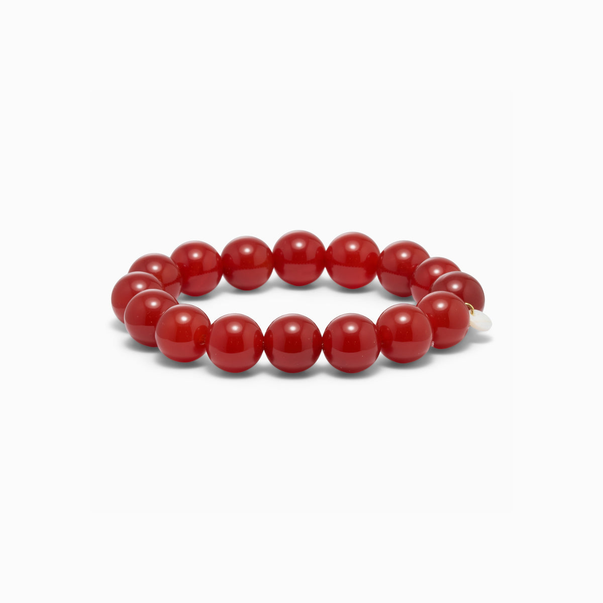 Chunky Red Jade Bracelet