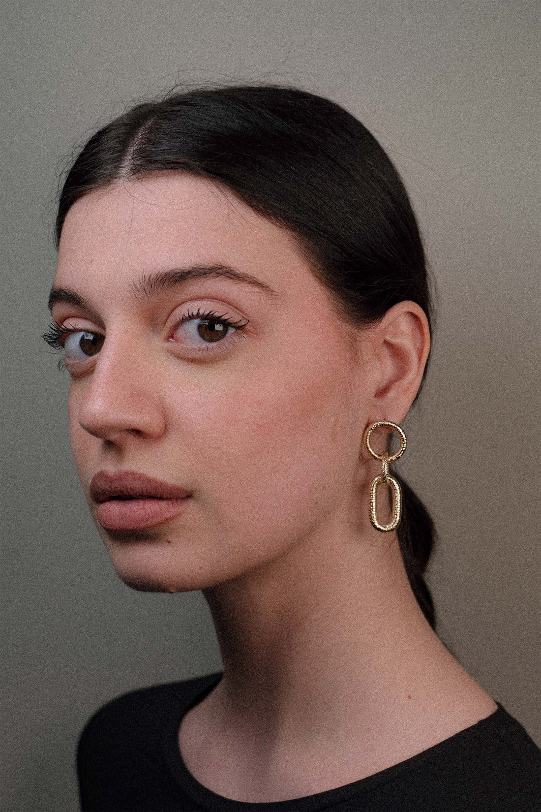 Chunky Mixed Mesh Drop Earrings
