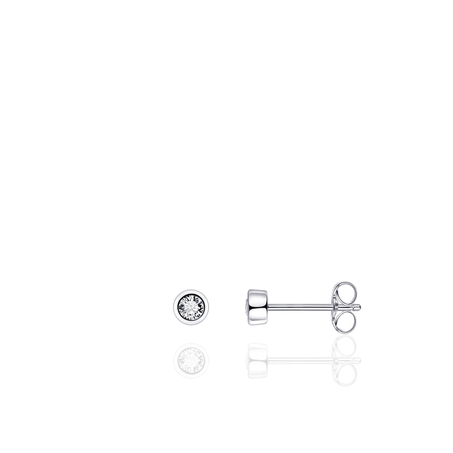 Small Bold Band Stud Earrings