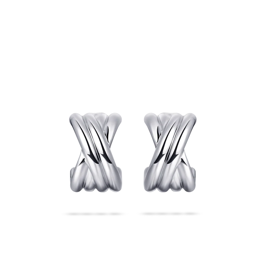Maxi Crossover Bold Bands Earrings