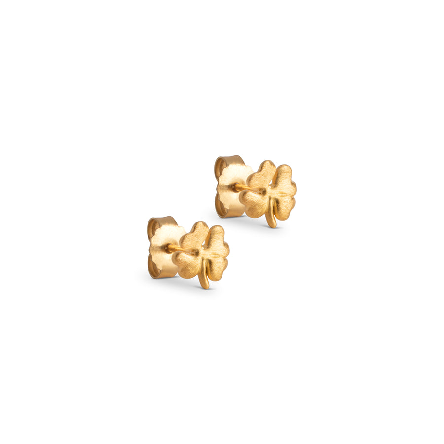 Organic clover Stud Earrings