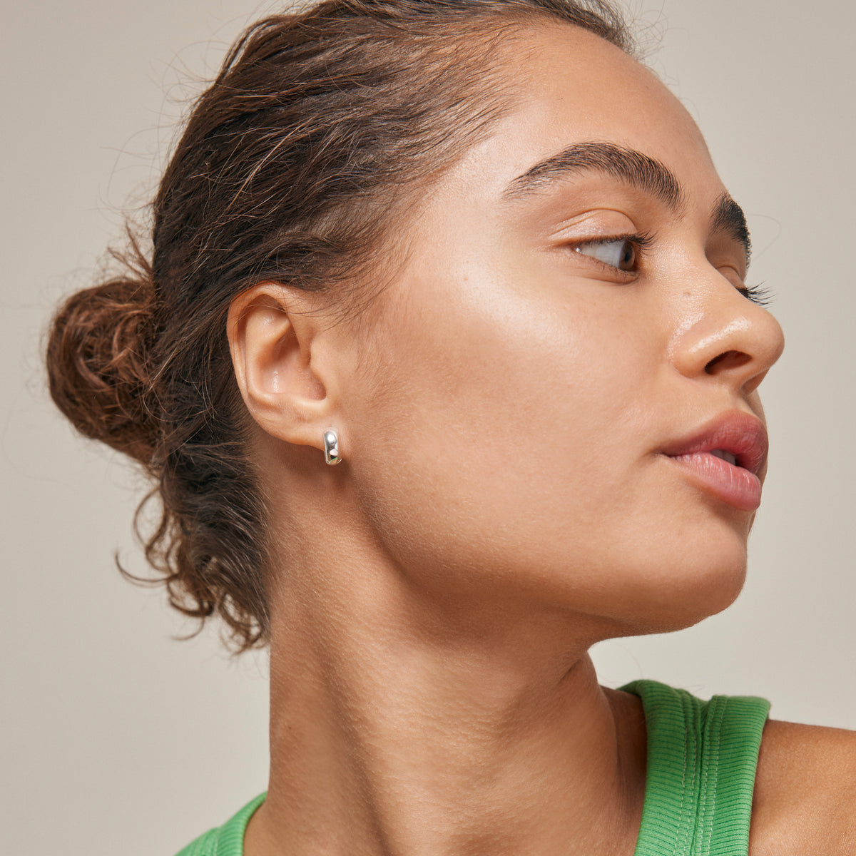 Classic Wide Hoops - Silver Plated