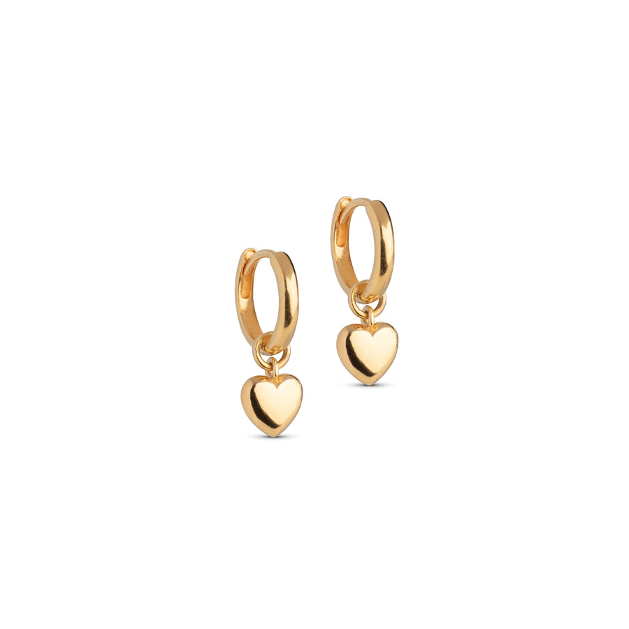 Amore Hoops - 18k Gold Plated Recycled Sterling Silver