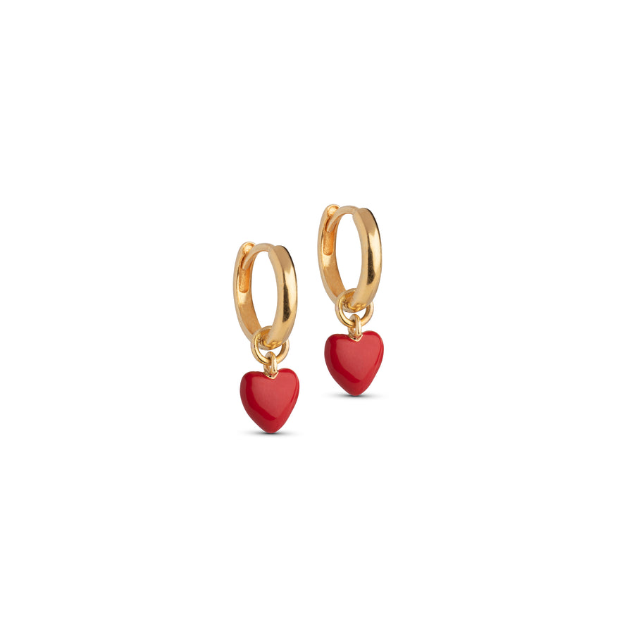 Amore Hoops - Red