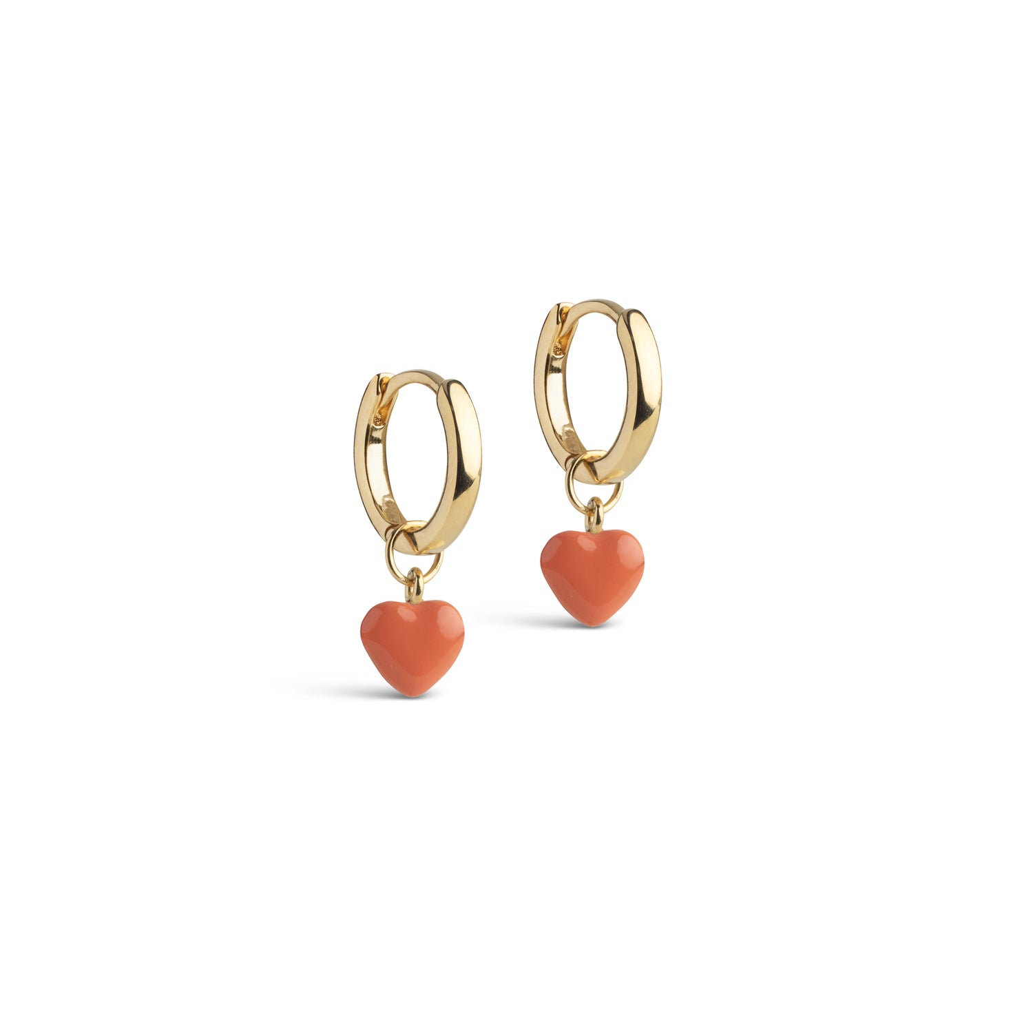 Amore Hoops - Light Coral
