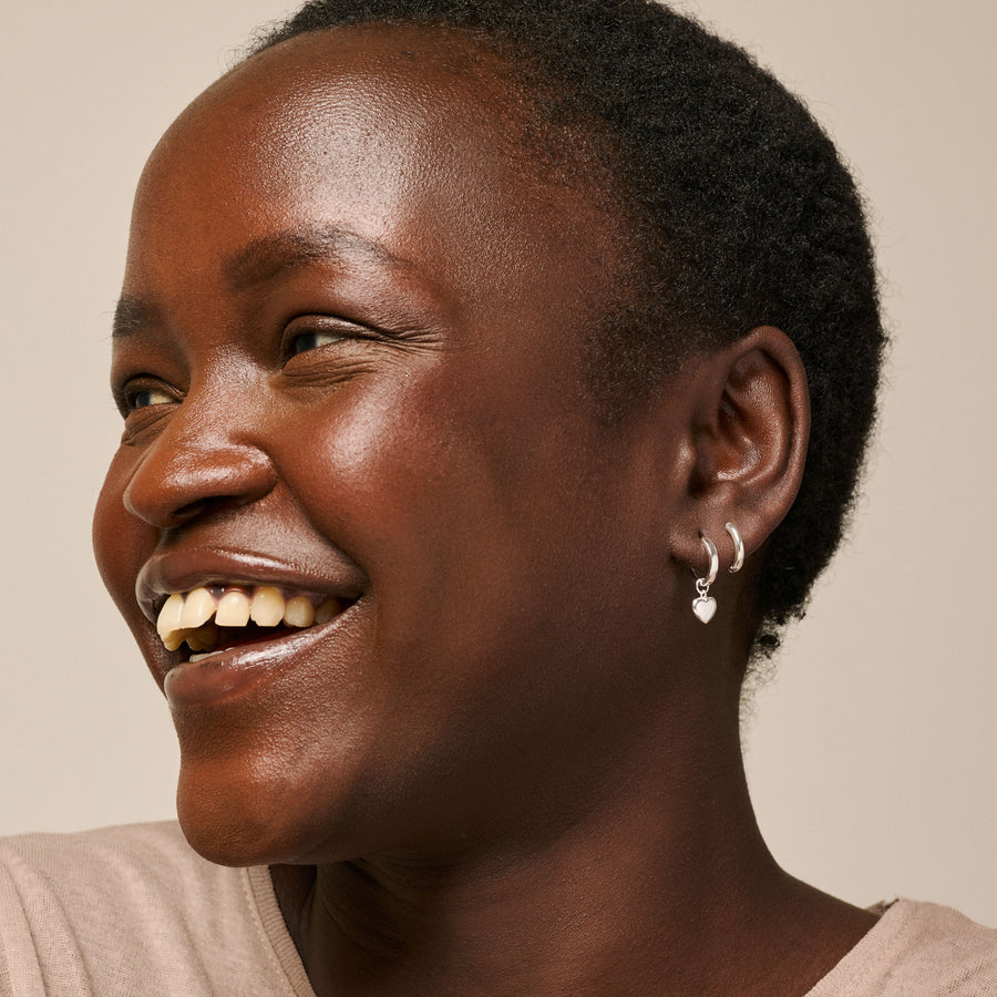 Amore Hoops - Recycled Sterling Silver