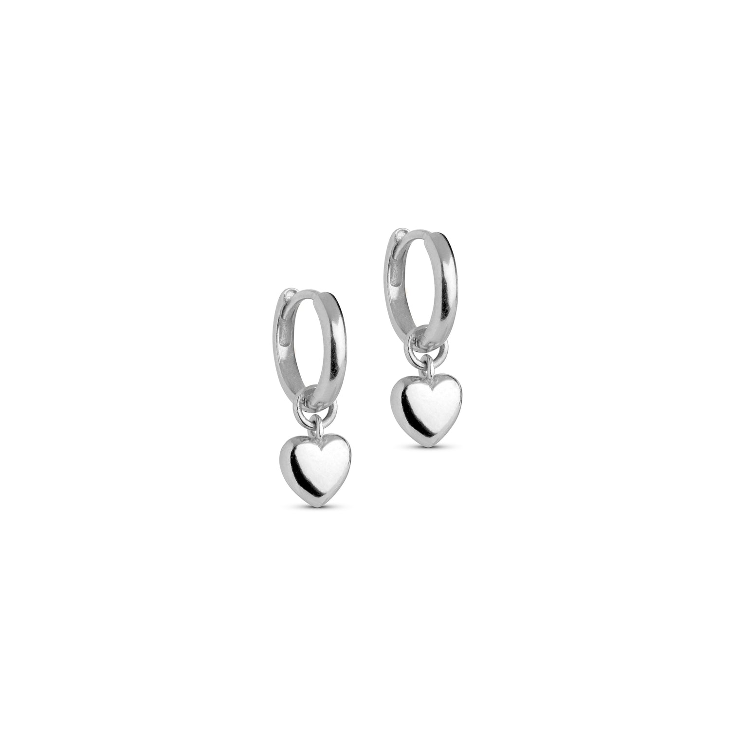 Amore Hoops - Sterling Silver