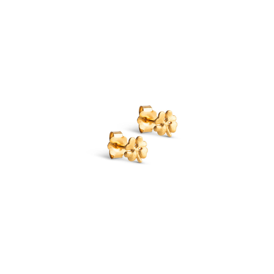 Organic Clover Mini Stud Earrings