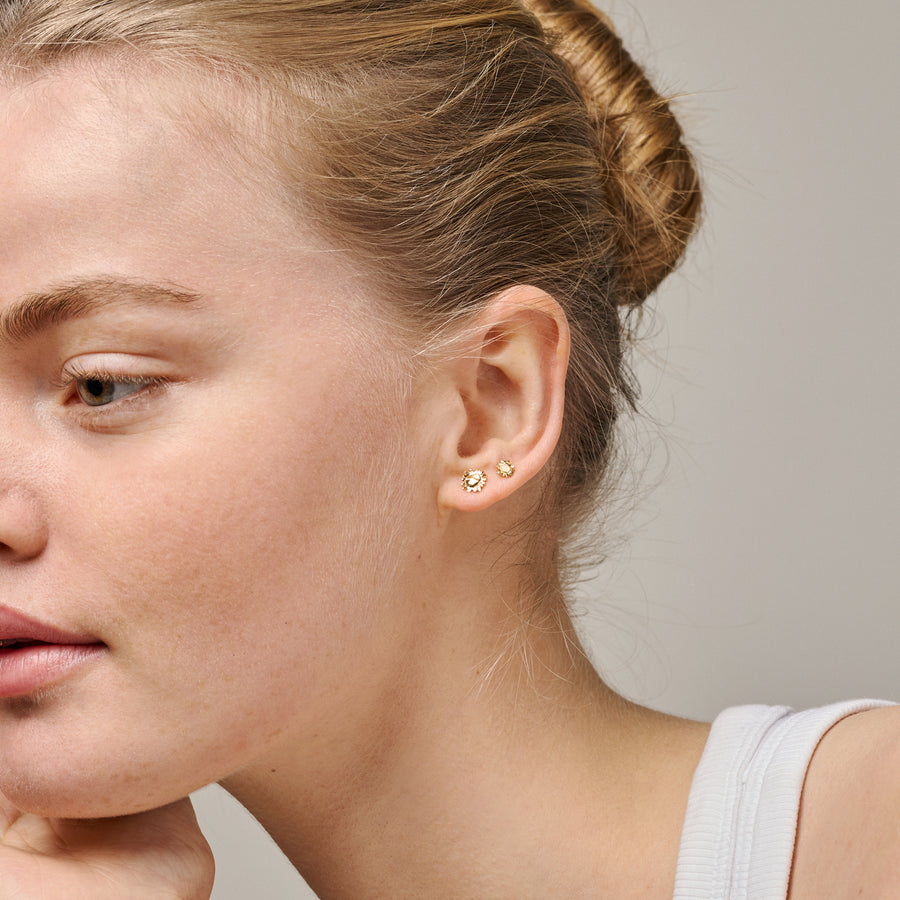 Small Sunshine Stud Earrings