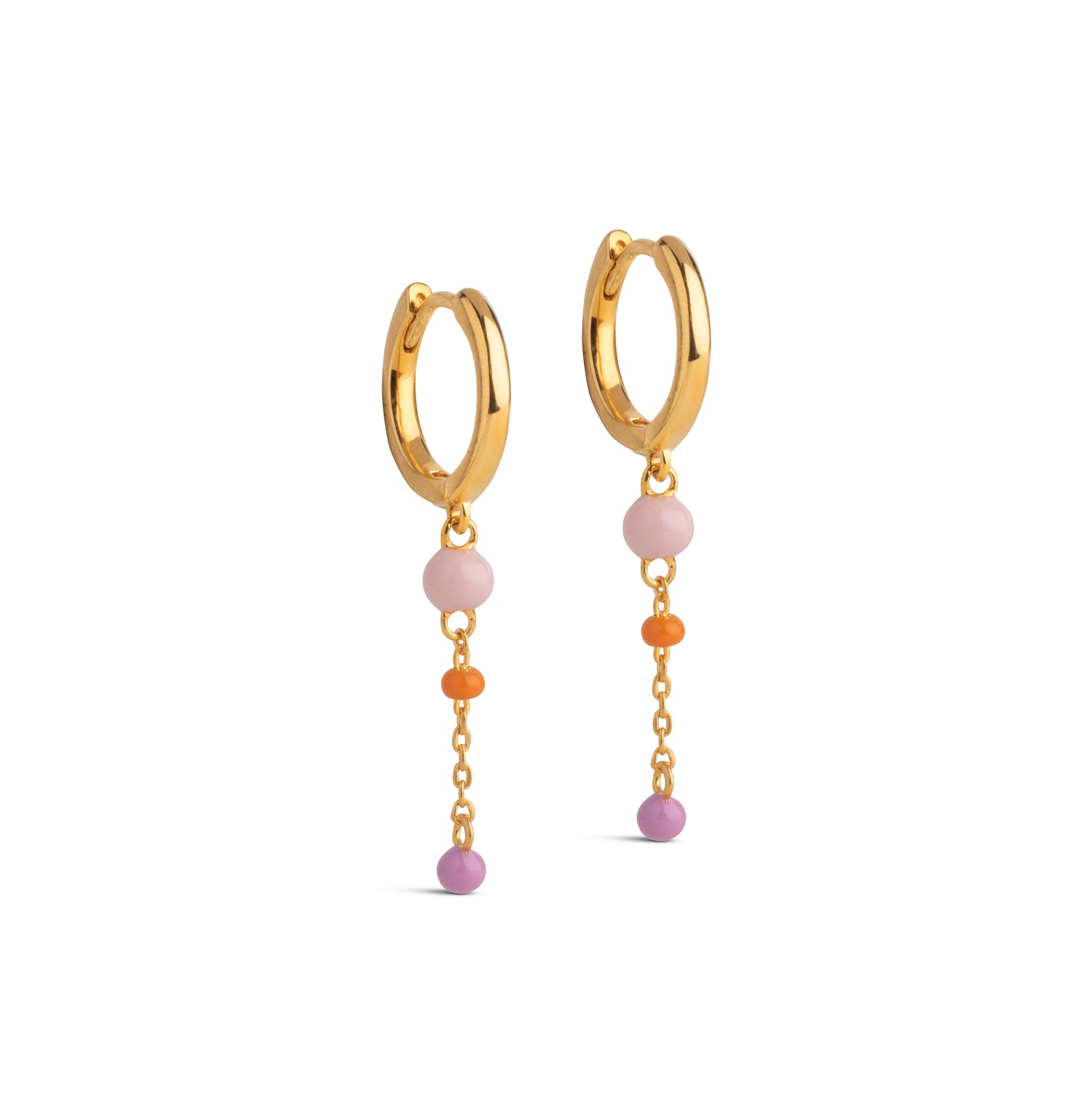 Lola Bold Blush Hoops