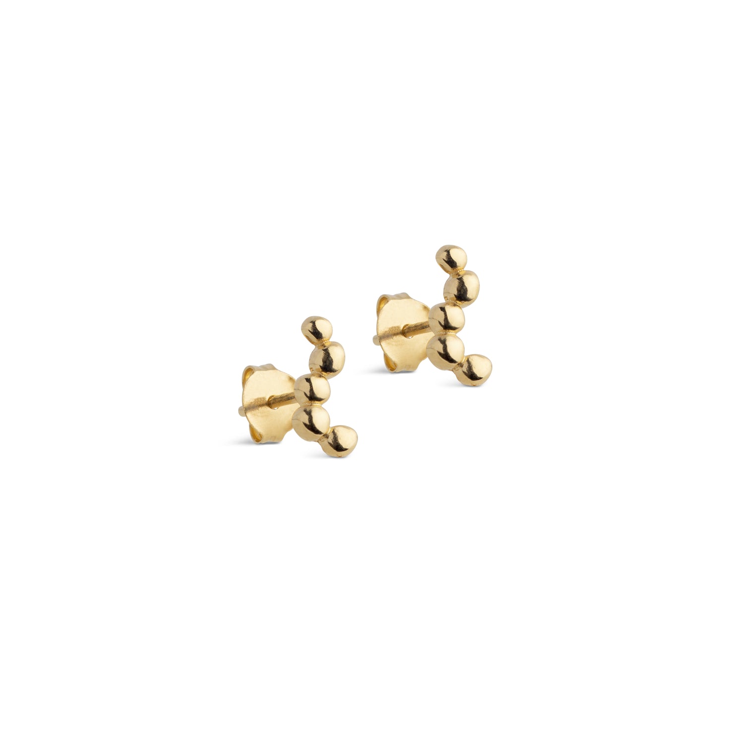 Nara Long Stud Earrings - Gold Plated