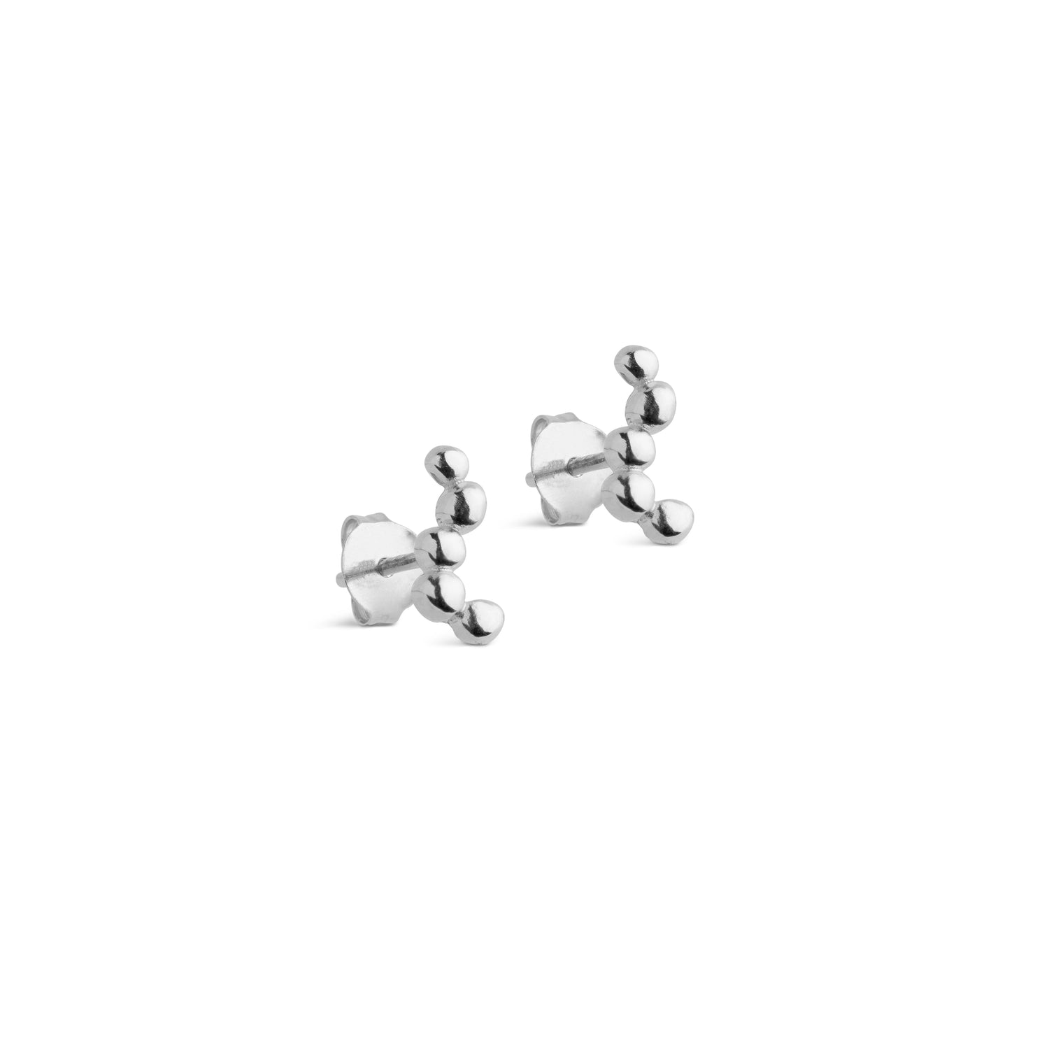 Nara Long Stud Earrings - Sterling Silver
