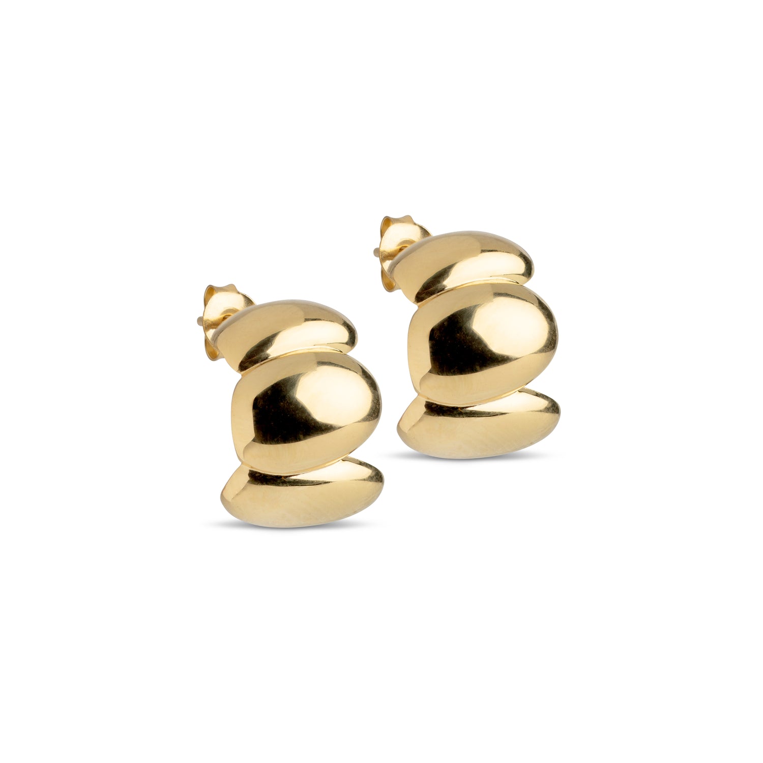 Melia Chunky Hoops - Gold-plated