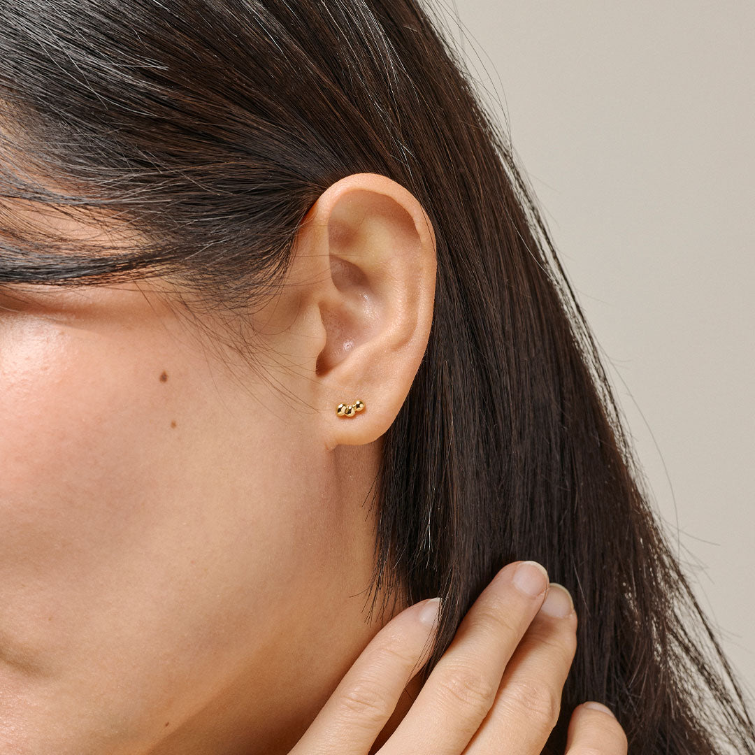 Nara Stud Earrings - Gold-plated