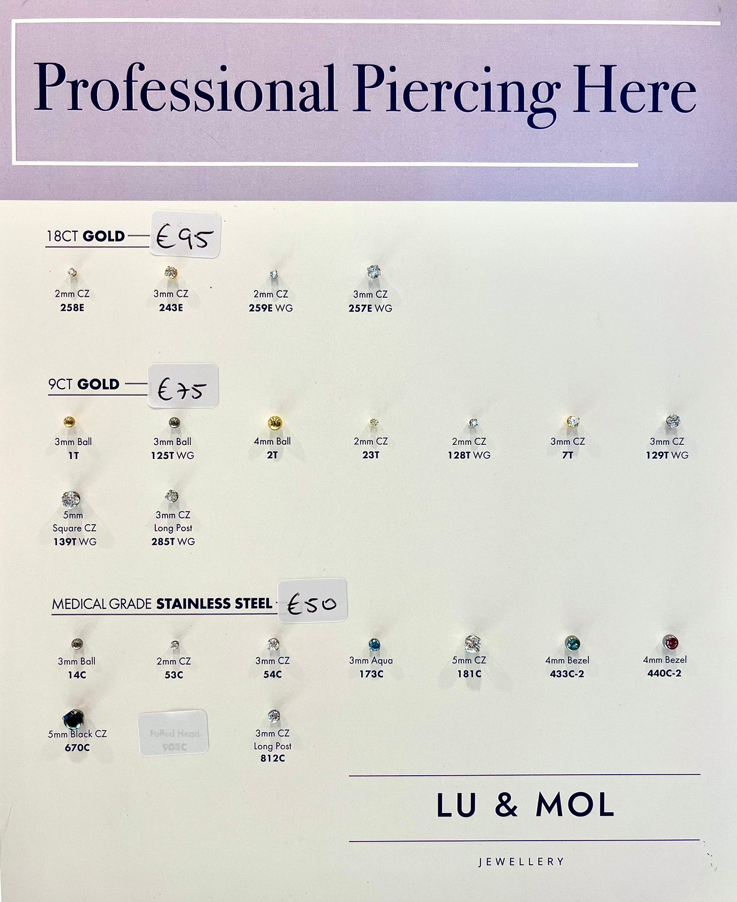 Adult/Teen Ear Piercing Appointment  - Lobe