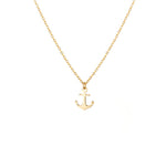 Anchor necklace; 9ct gold Anchor meaningful Necklace