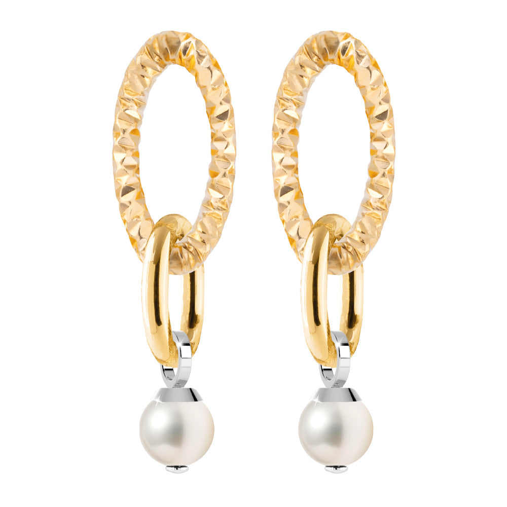 Diva Chain Pearl Earrings