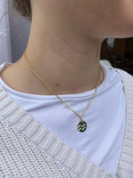 Waves necklace; 9ct Gold meaningful necklace