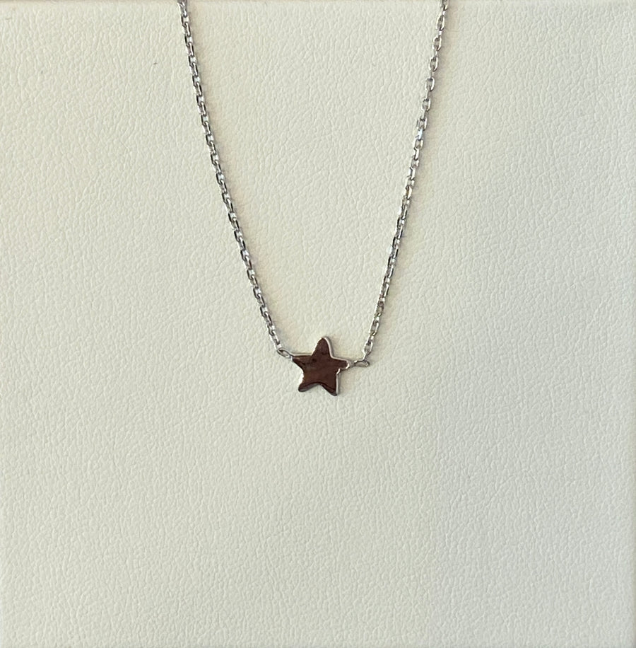 Star necklace; Sterling Silver Necklace