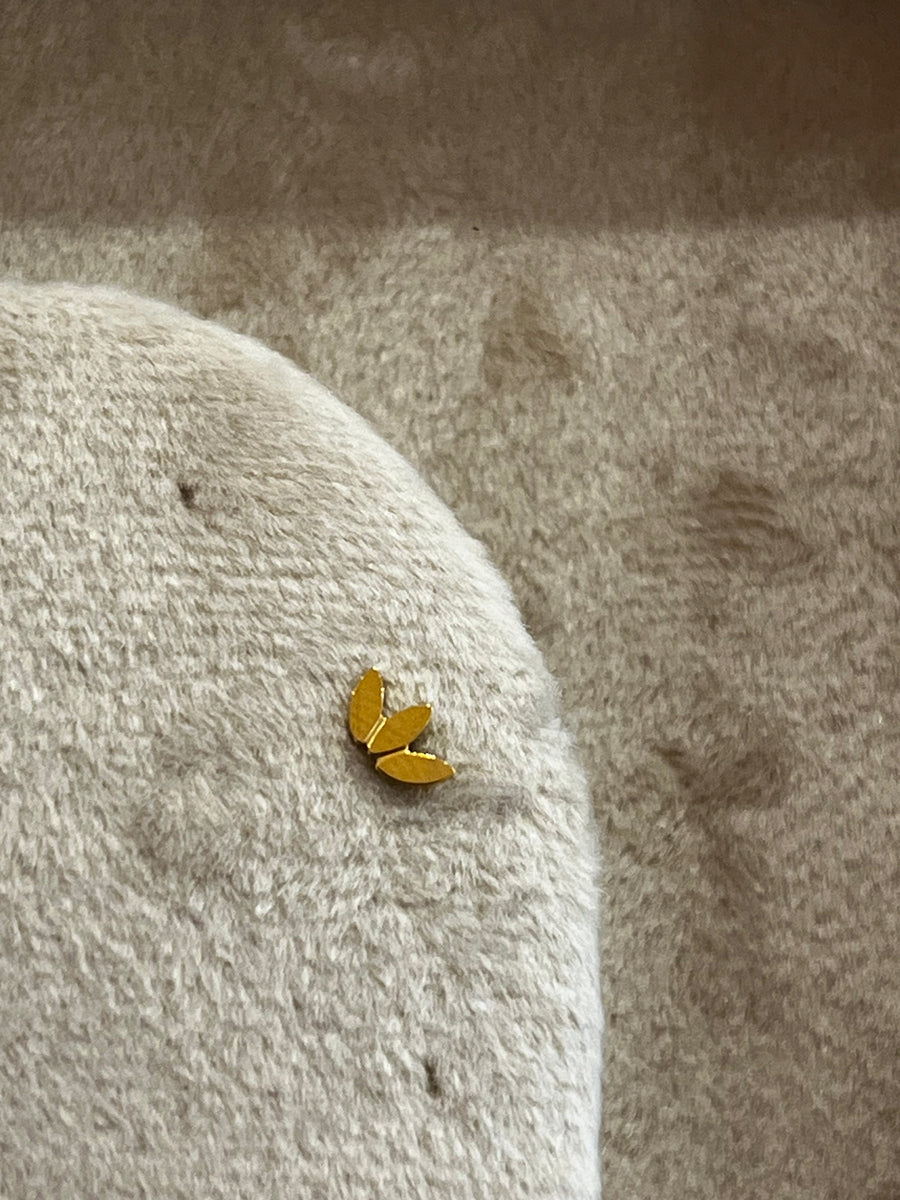 Triple plain marquise cluster silver or gold