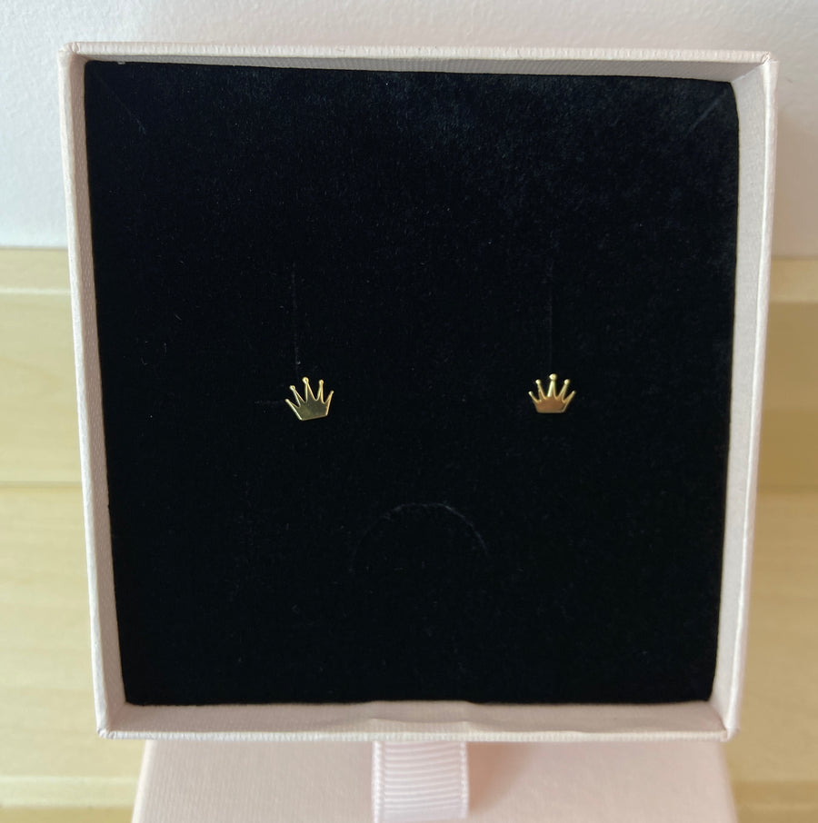 Crown 9ct Gold Earrings