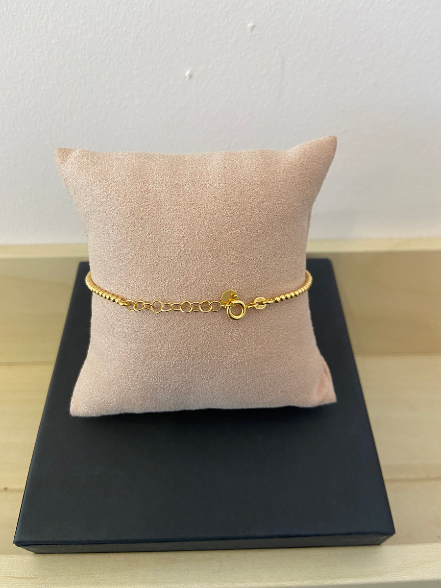 Band of Balls 9ct Gold Bangle Bracelet