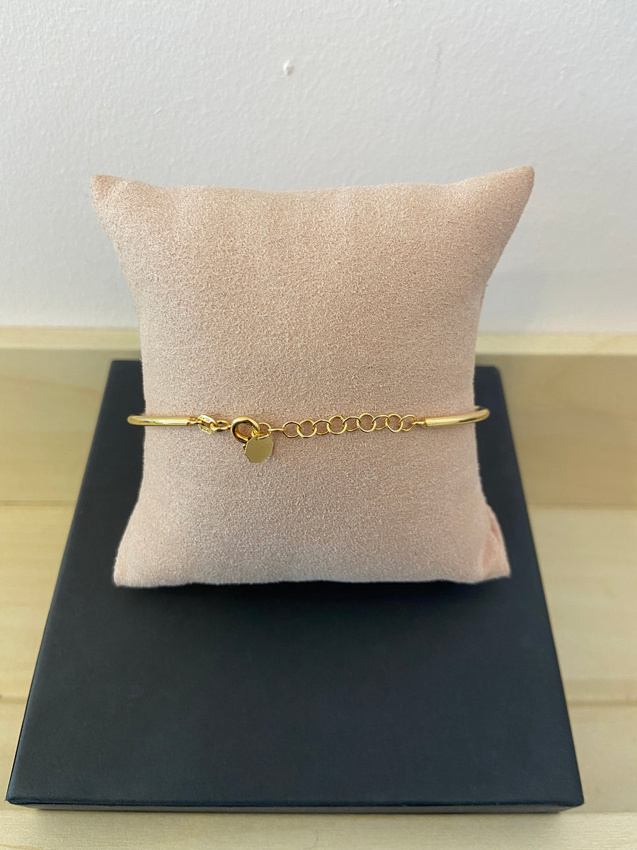 Thicker Band 9ct Gold Bangle Bracelet