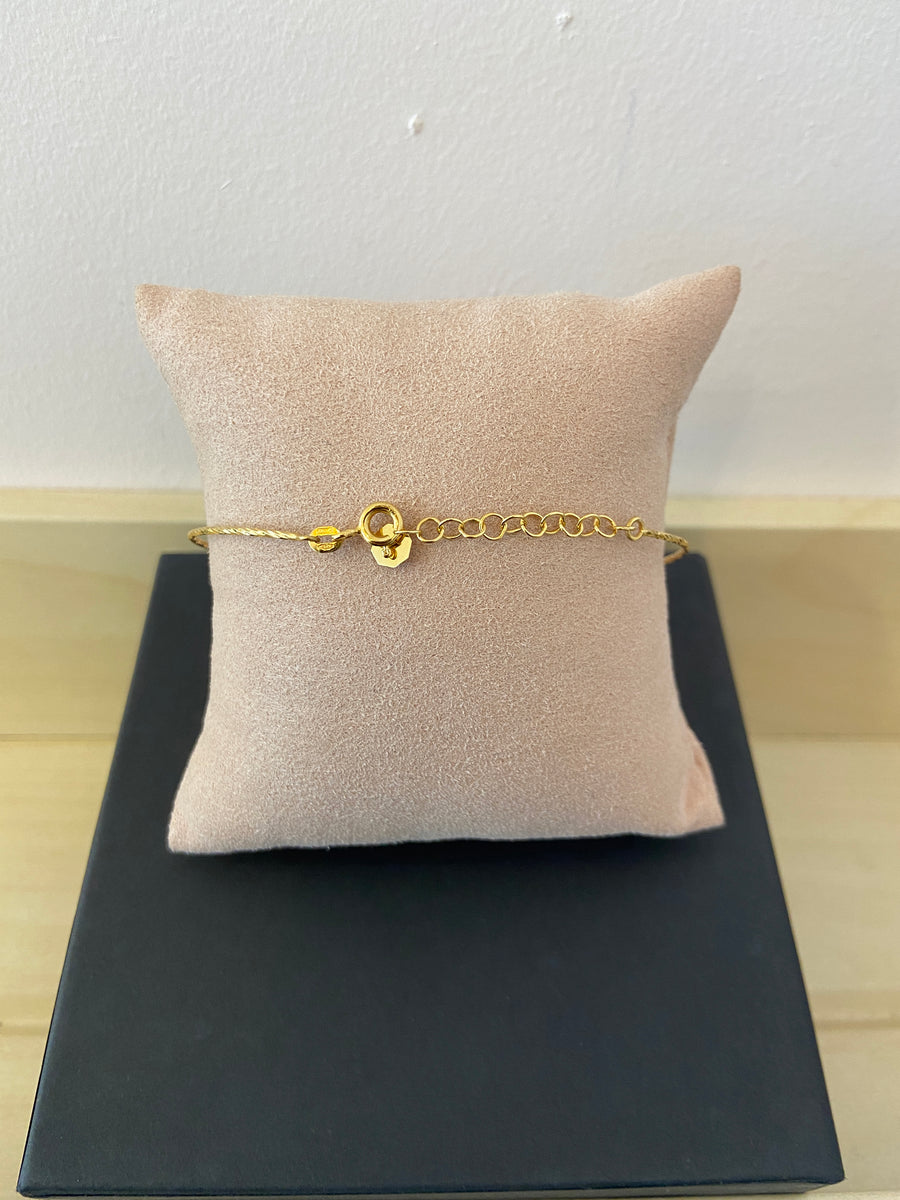 Textured 9ct Gold Bracelet
