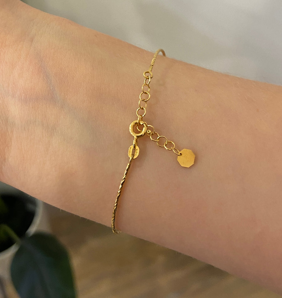 Textured 9ct Gold Bracelet