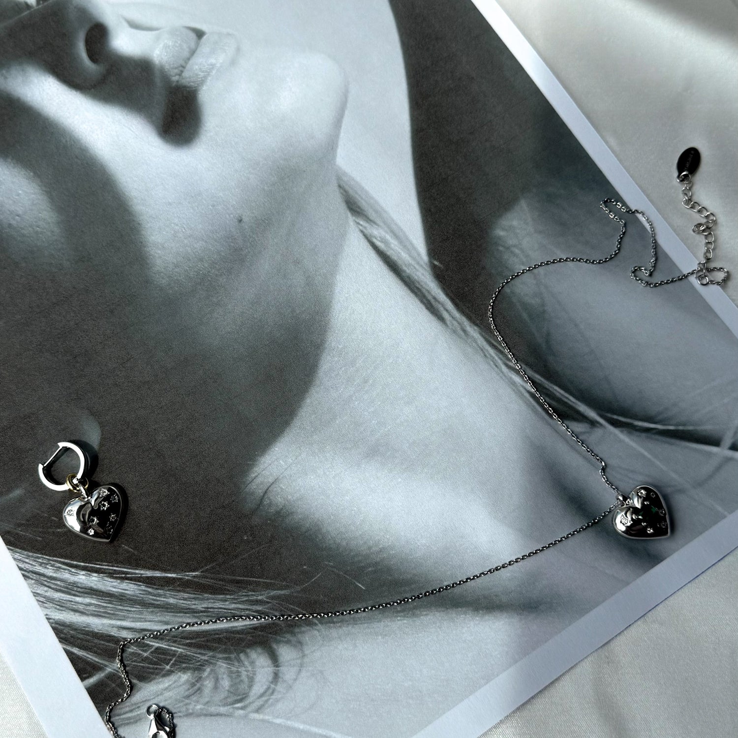Forever Hearts Pop Goes My Heart Earrings Silver
