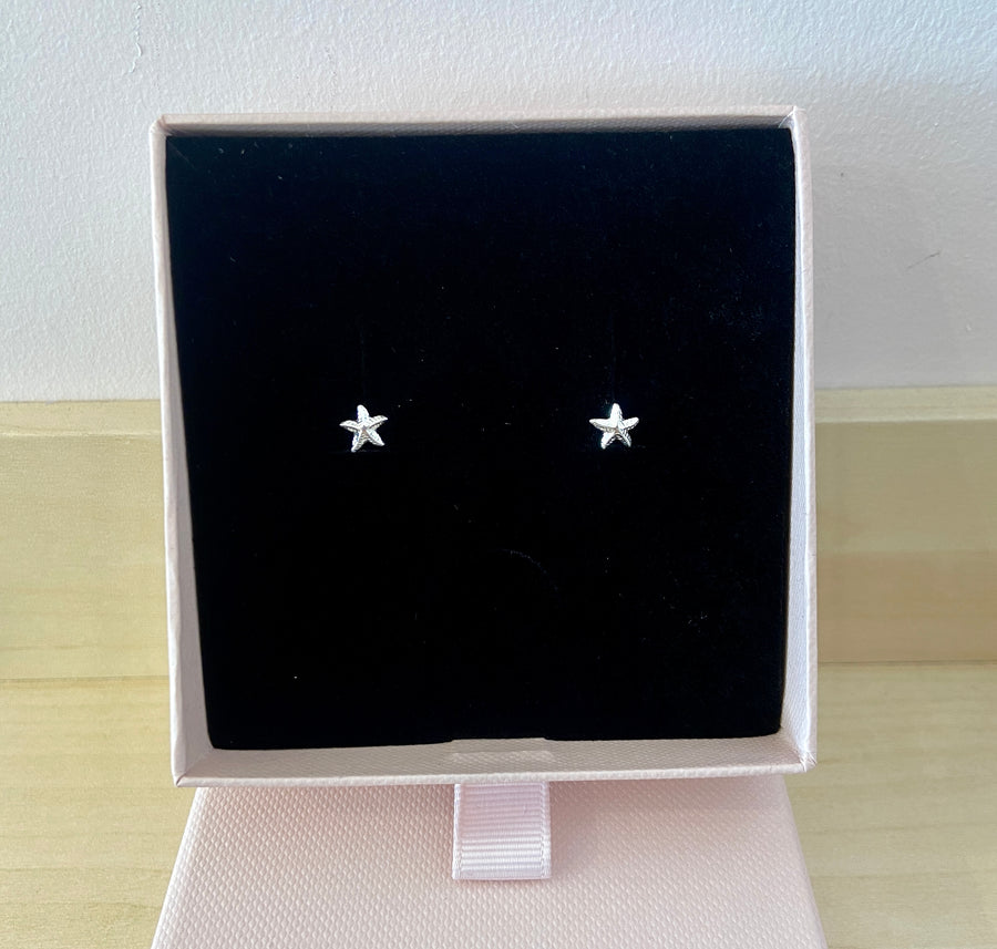 Starfish Sterling Silver Earrings