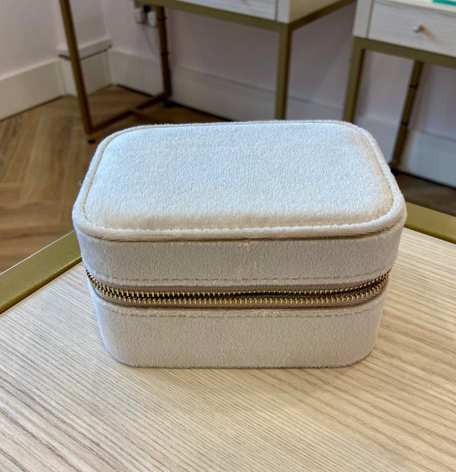 Large Travel Jewellery Case in Velvet