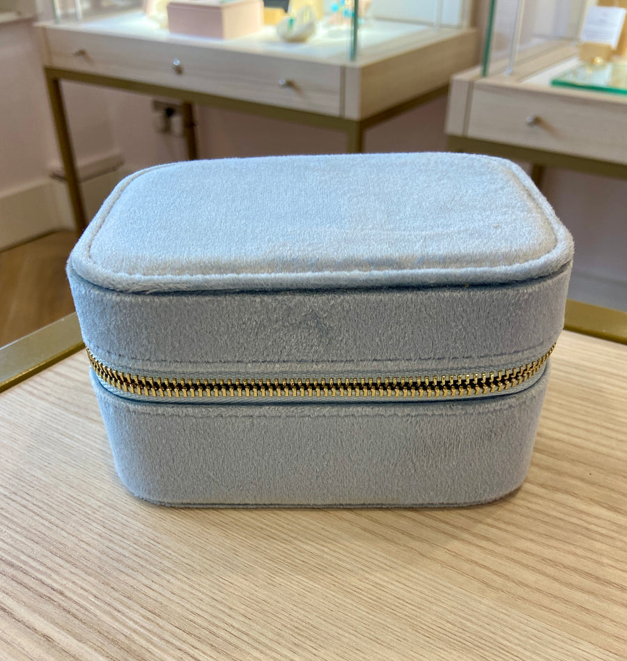 Large Travel Jewellery Case in Velvet