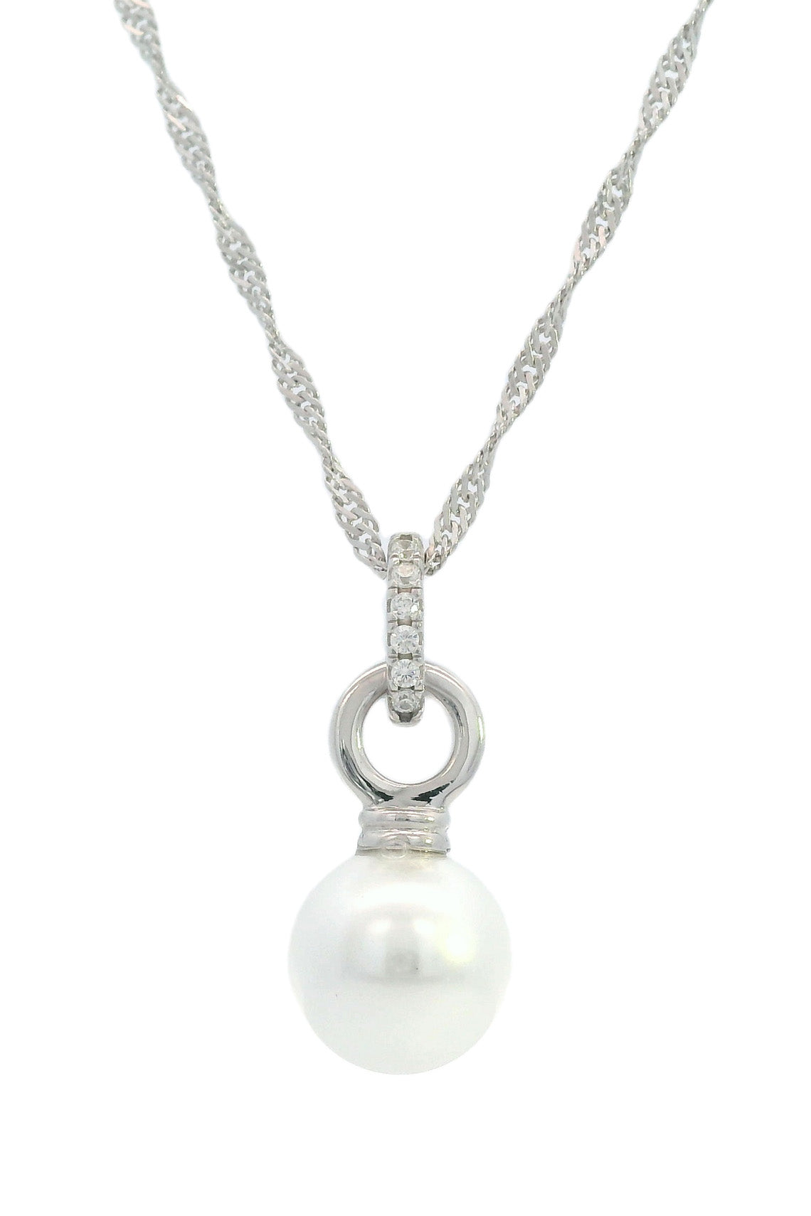 Adagio Pearl Duo Pendant Silver