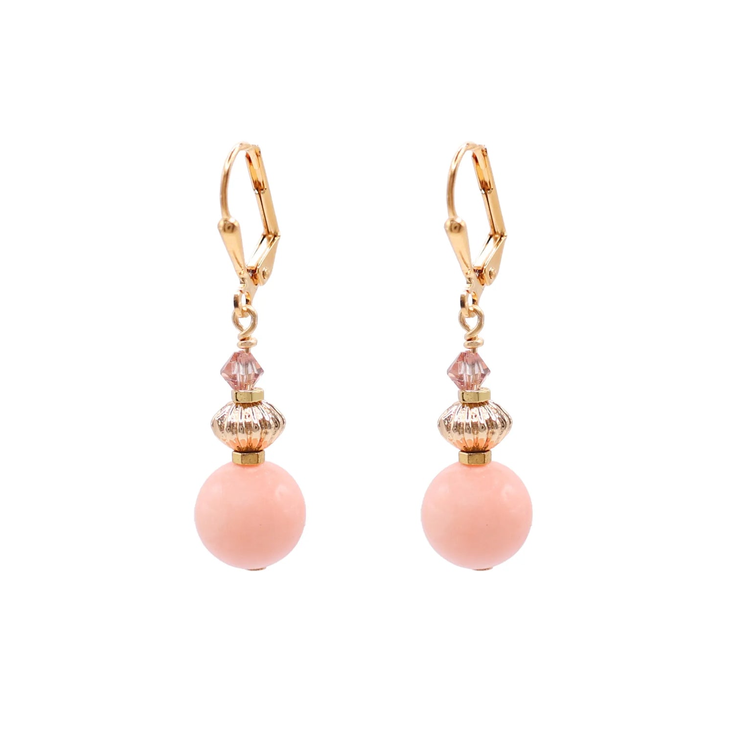 Fiora Peach Earrings - Short