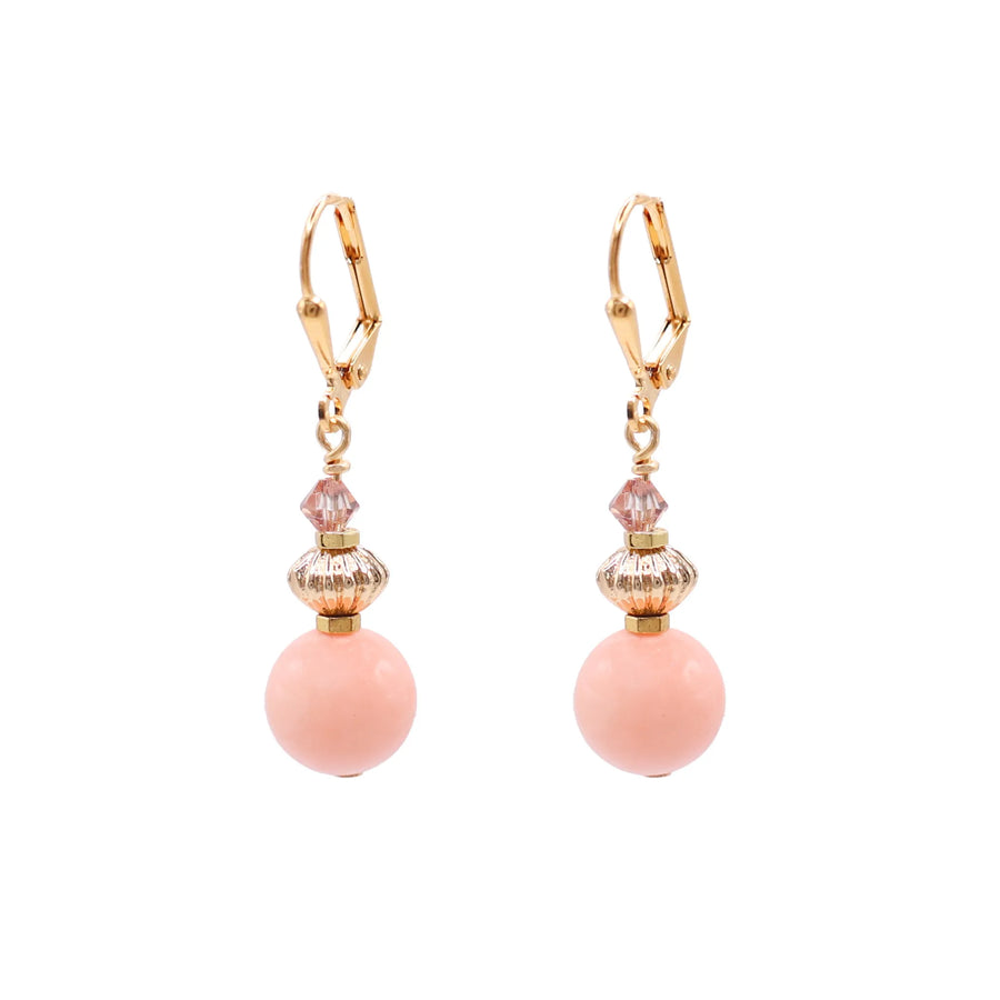 Fiora Peach Earrings - Short