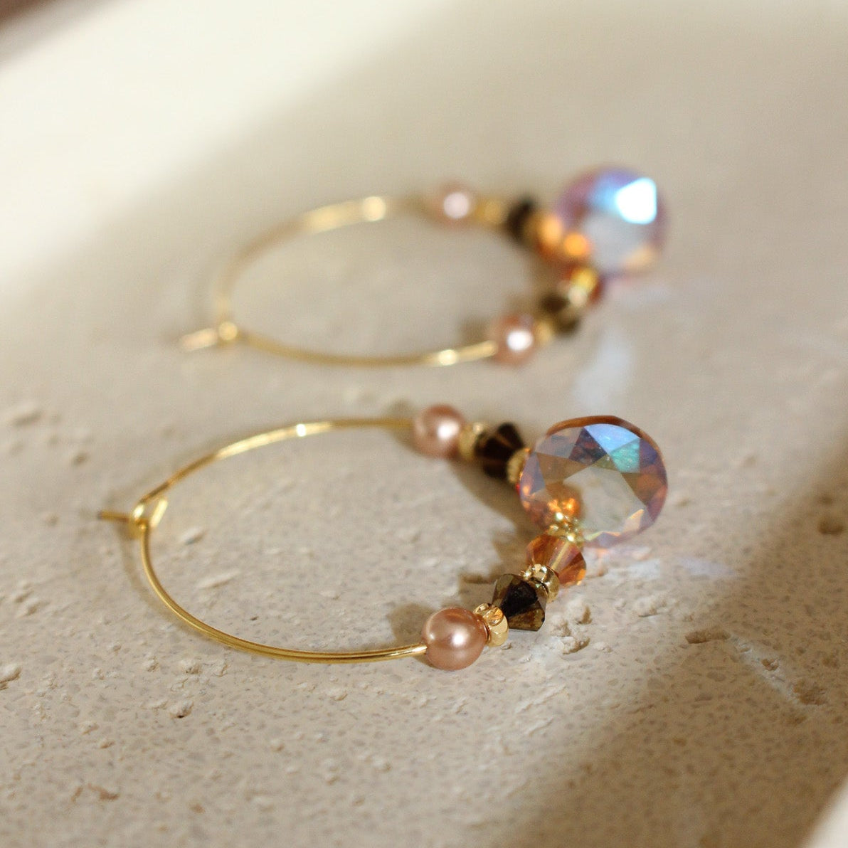 Nocturne Topaz Hoops