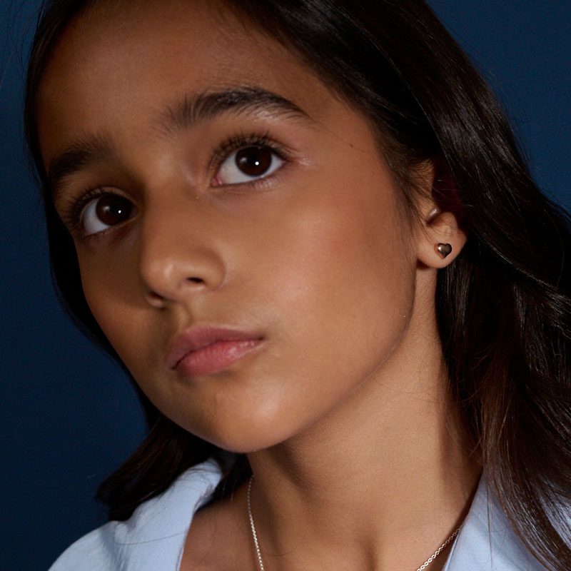 Emily Rose Gold Heart Studs