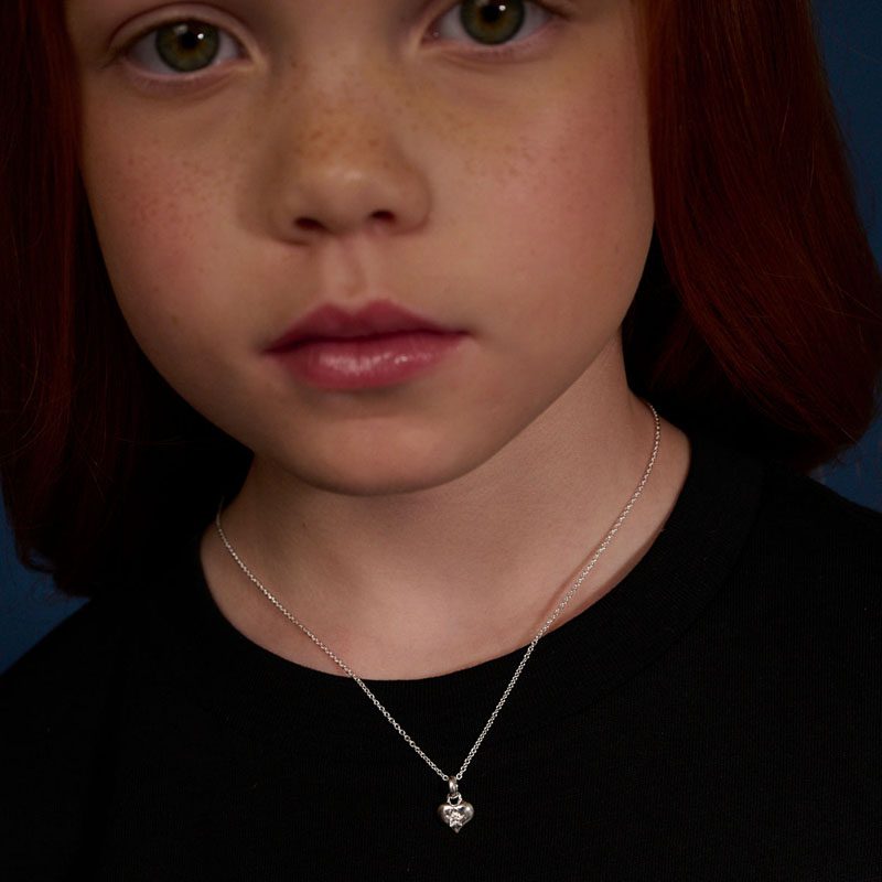 Bella Diamond Heart Pendant and Chain