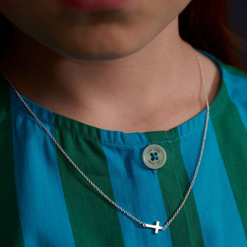 Sideways Cross Necklace