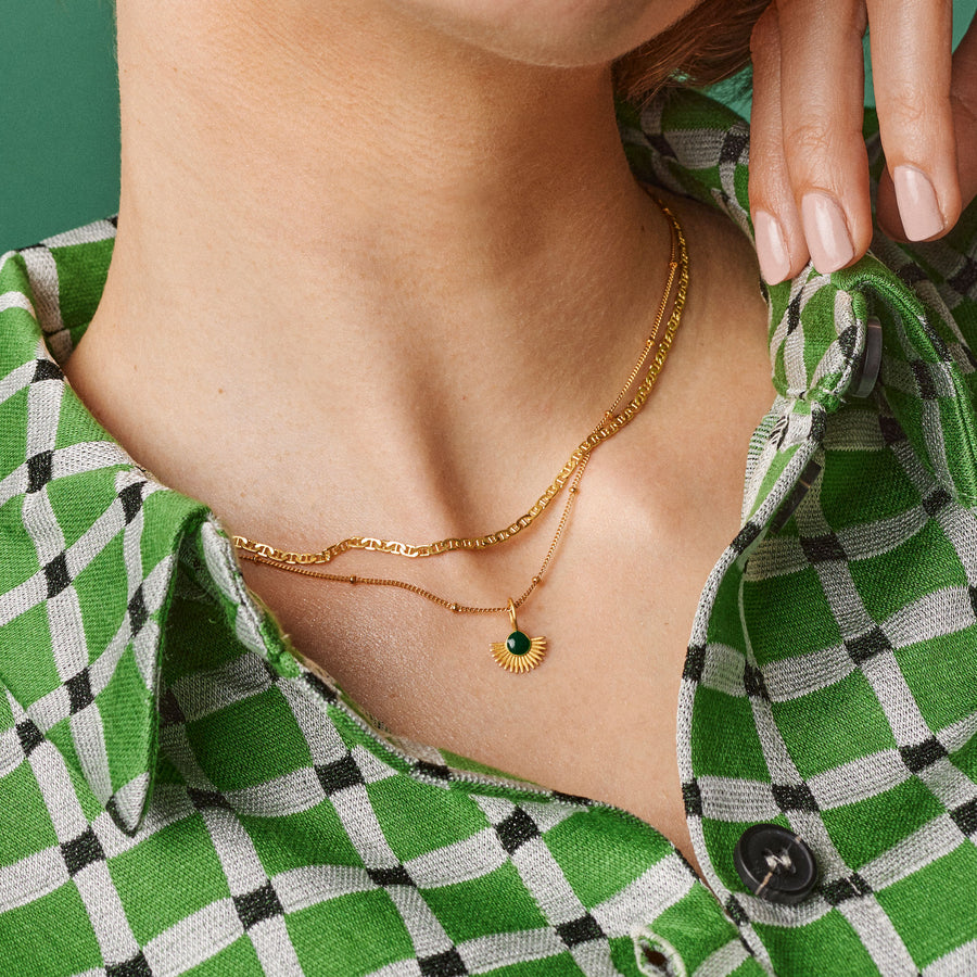 Soleil Petrol Green Necklace
