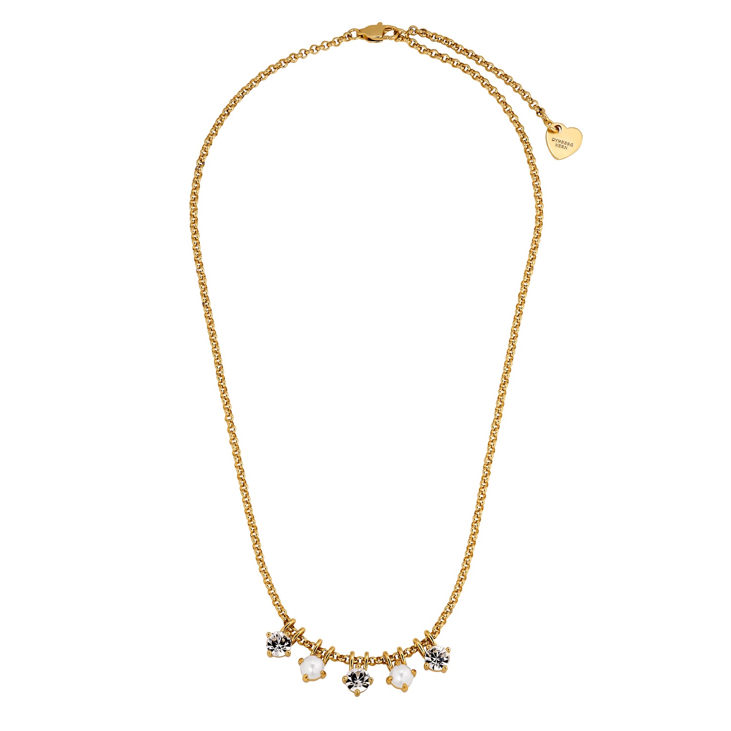 Phila SG Crystal/White Pearl  Necklace