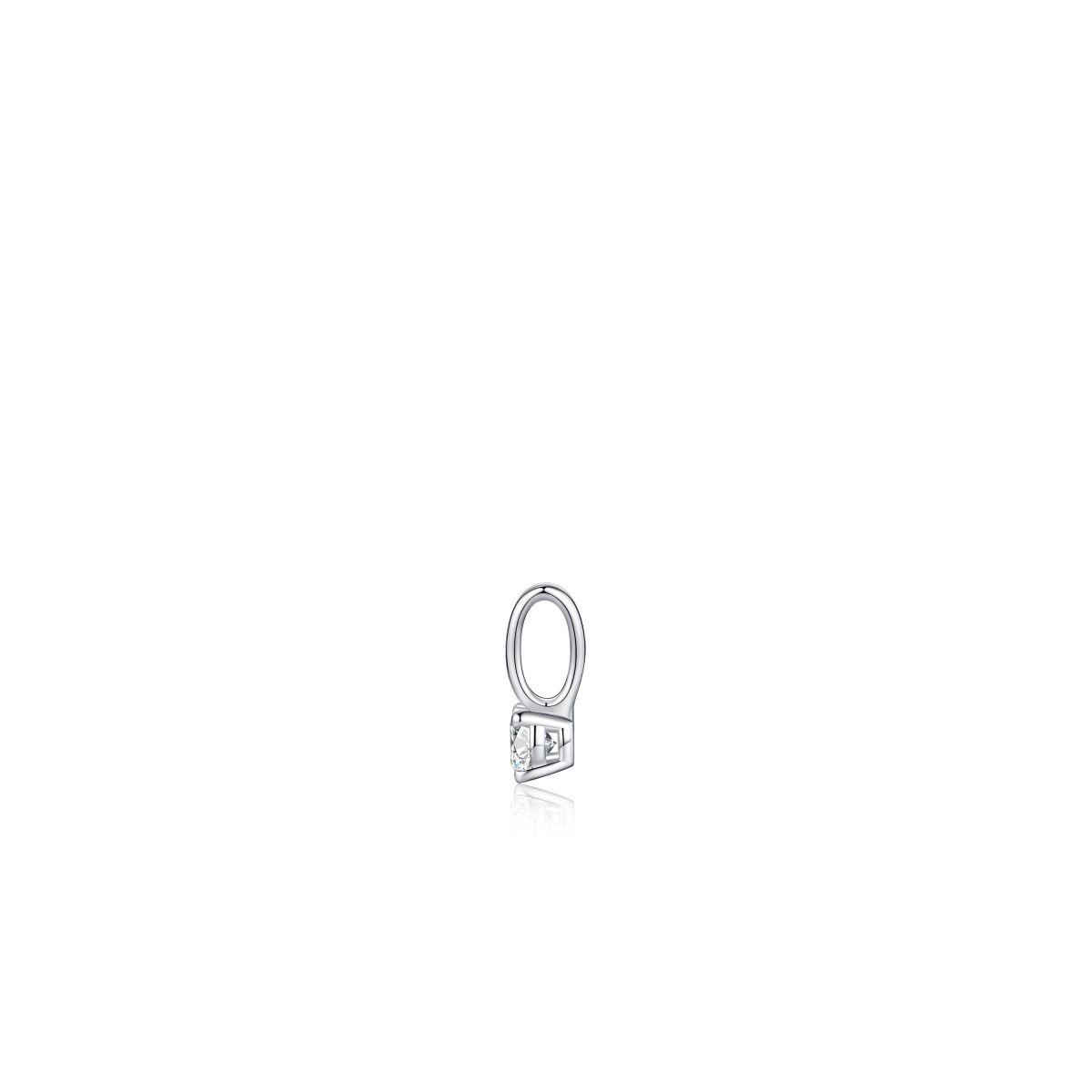 Silver Lab Grown Diamond Pendant