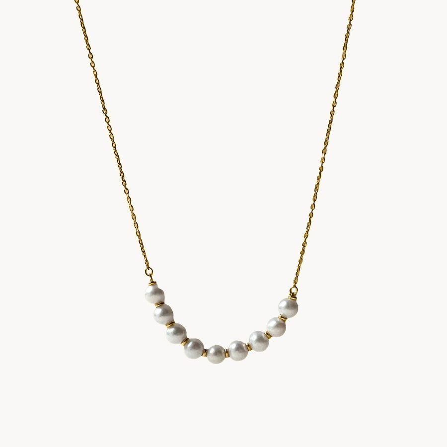 9ct Gold Pearl Central Necklace