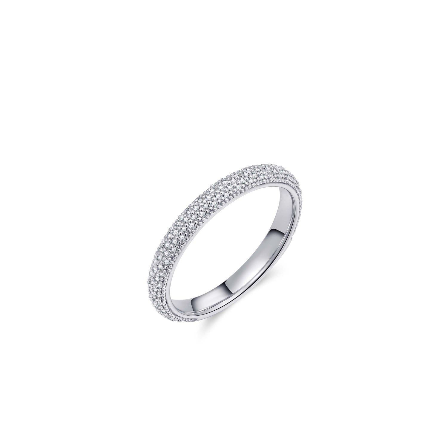 Pave Ring. 925 Sterling Silver