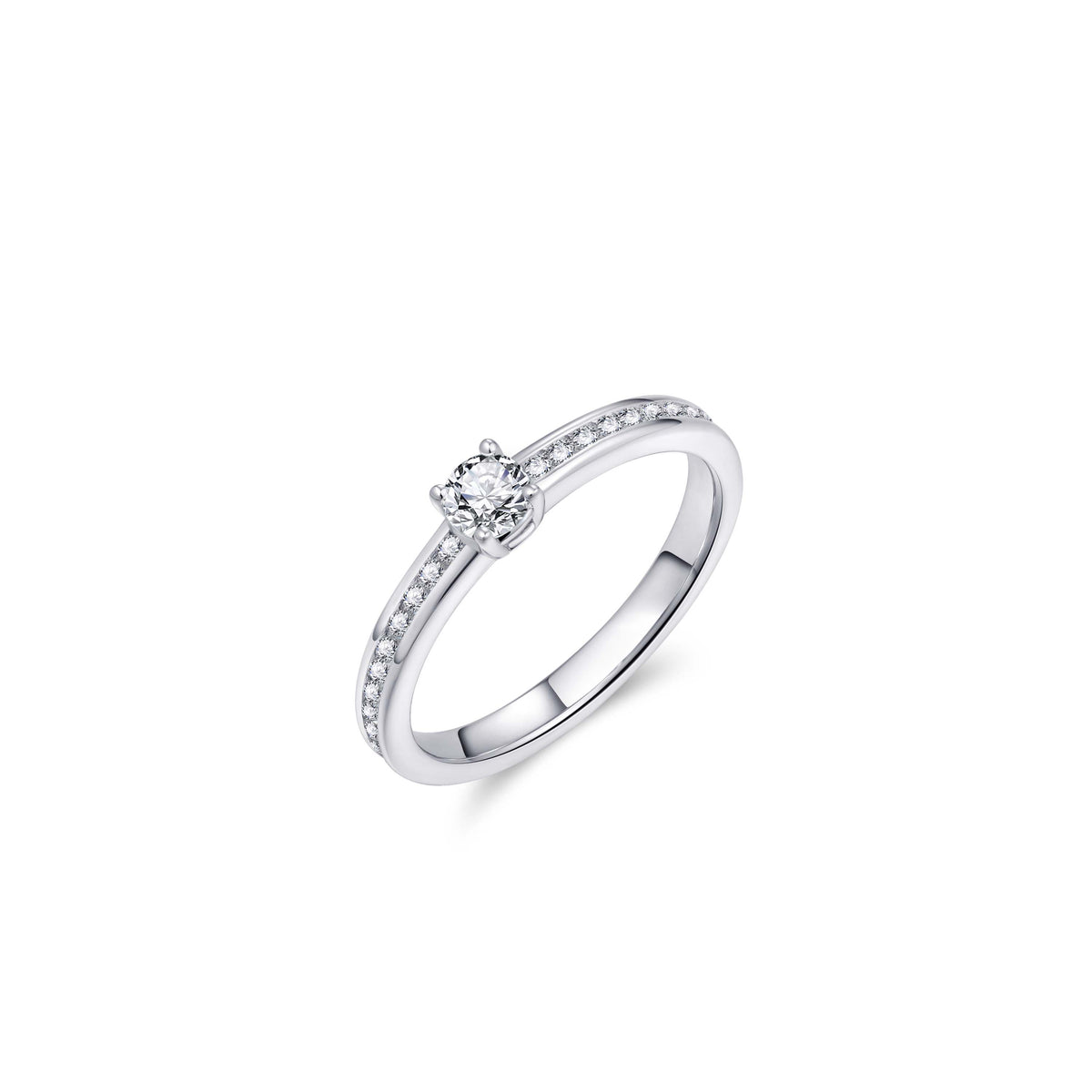 Accented Simple Sterling Silver Ring. 925 Sterling Silver. Waterproof Ring