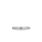 Accented Simple Sterling Silver Ring. 925 Sterling Silver. Waterproof Ring